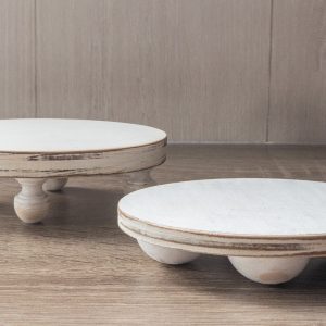 Mini Wooden Riser - Oval | Home Accent | Farmhouse | Tier Tray | Tiered Tray Décor | Rustic Decor | Wood Riser | Coffee Mug Stand